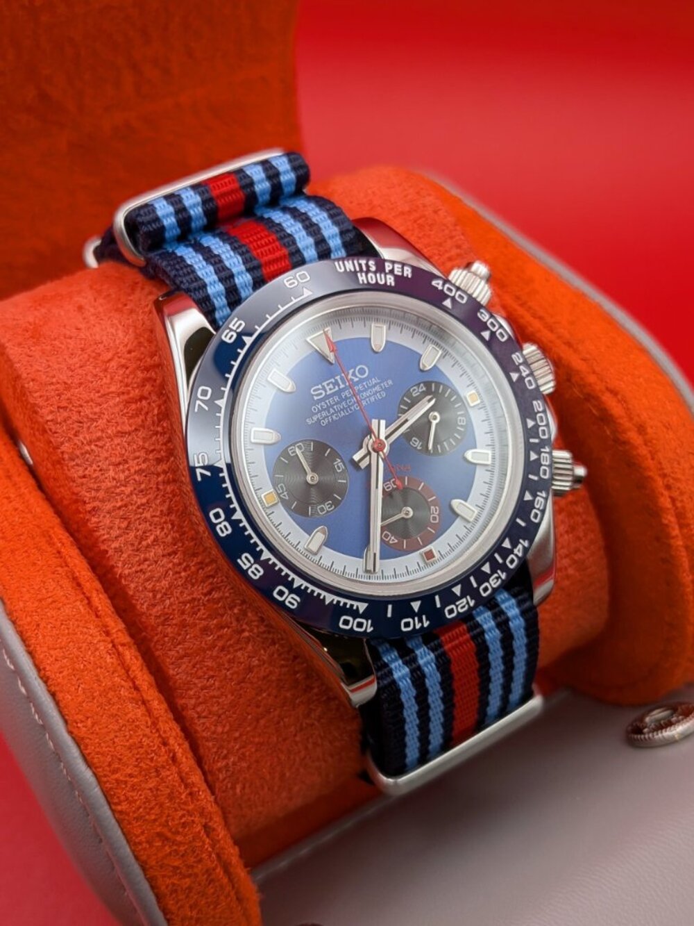 Seiko MOD | Martini Inspired Chronograph | VK63 quartz movement - Picture 8 of 12